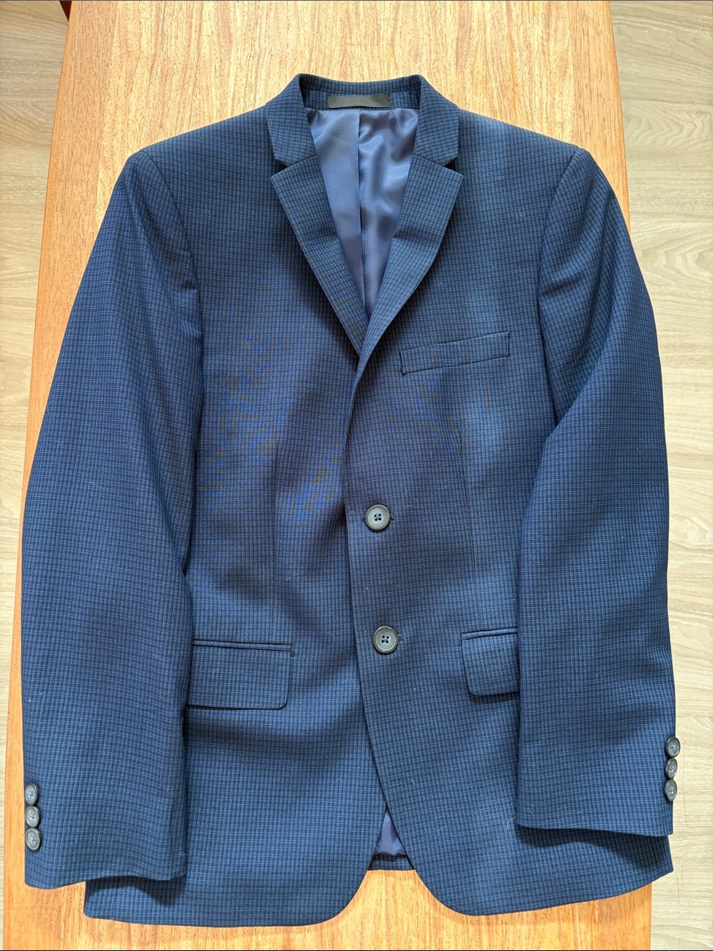 Marc by Marc Jacobs Navy Micro-Check Blazer